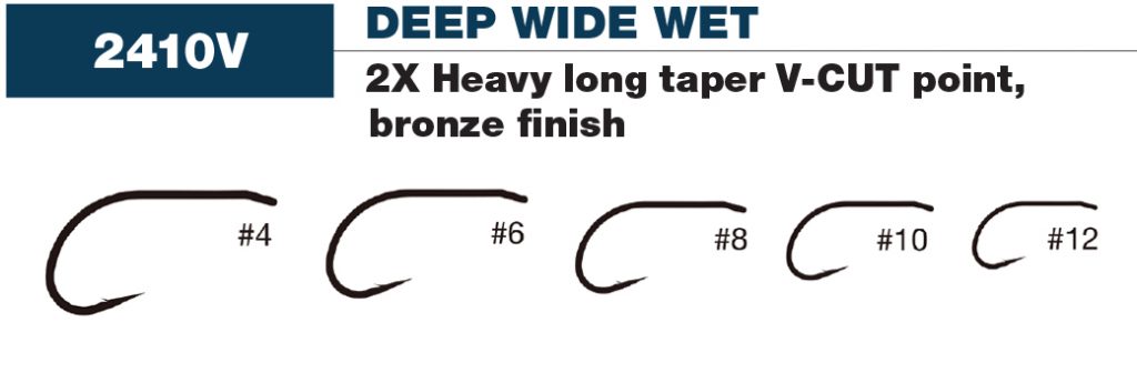 2410V Varivas Deep Wide Wet Fly (Bronze) Sizes 04-12 25 Count
