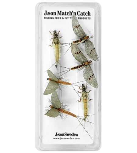 J:son Hatch Pack 2-pack Mayfly Caddis Stonefly Insects realistic flies 
