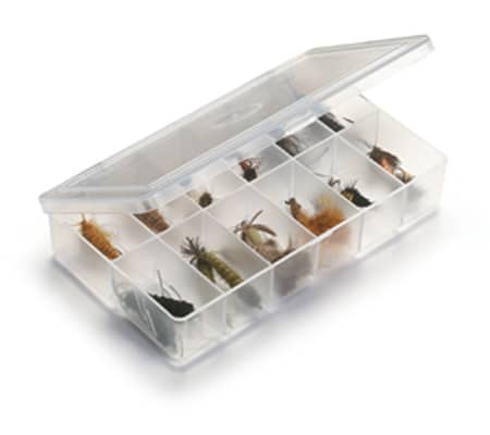 Umpqua Myran 1120 Clear Fly Fishing Box with Twelve Compartments 
