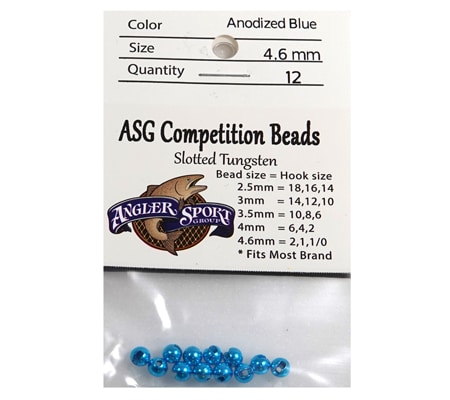 NEW ASG Bead Anodized Blue 4.6mm