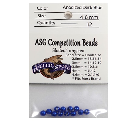 NEW ASG Bead Anodized Dark Blue 4.6mm
