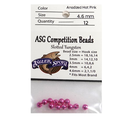 NEW ASG Bead Anodized Hot Pink 4.6mm