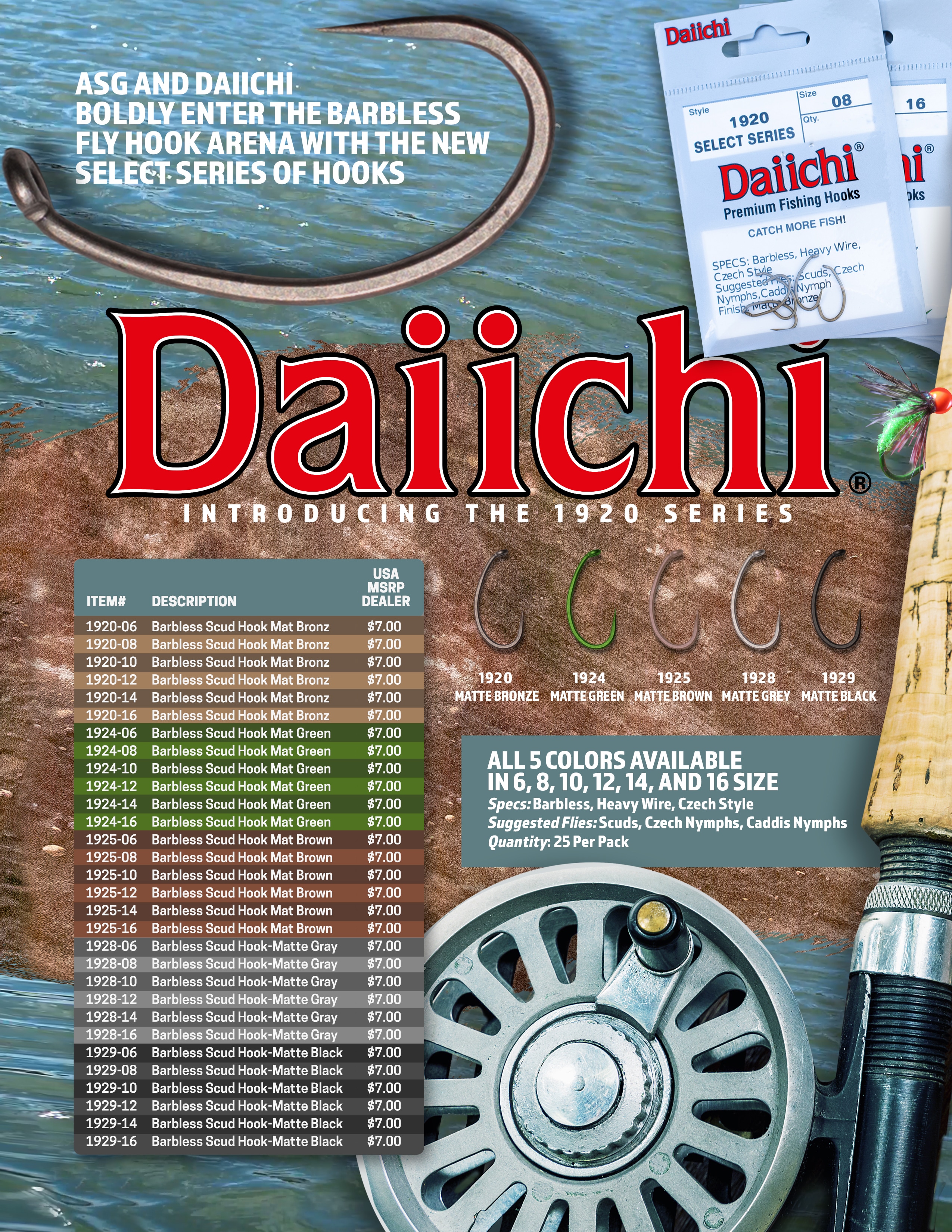 Daiichi New Barbless Sell MSRP Sheet - Angler Sport Group